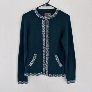 The Alpaca Connection Handmade Alpaca Teal Sweater Sz S